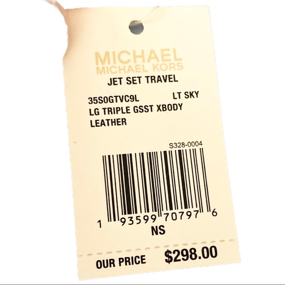 NWT Michael Kors Blue Jet Set Travel Crossbody - Picture 13 of 13